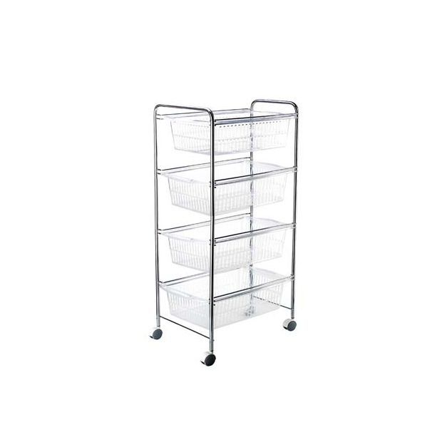 Етажерка на колелца с 4 кошници