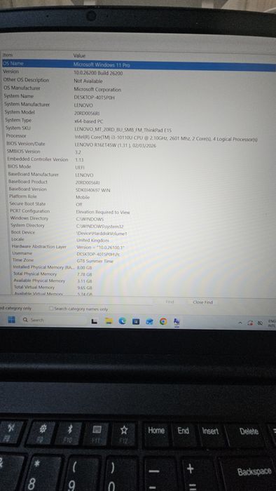 Lenovo ThinkPad E15 I3