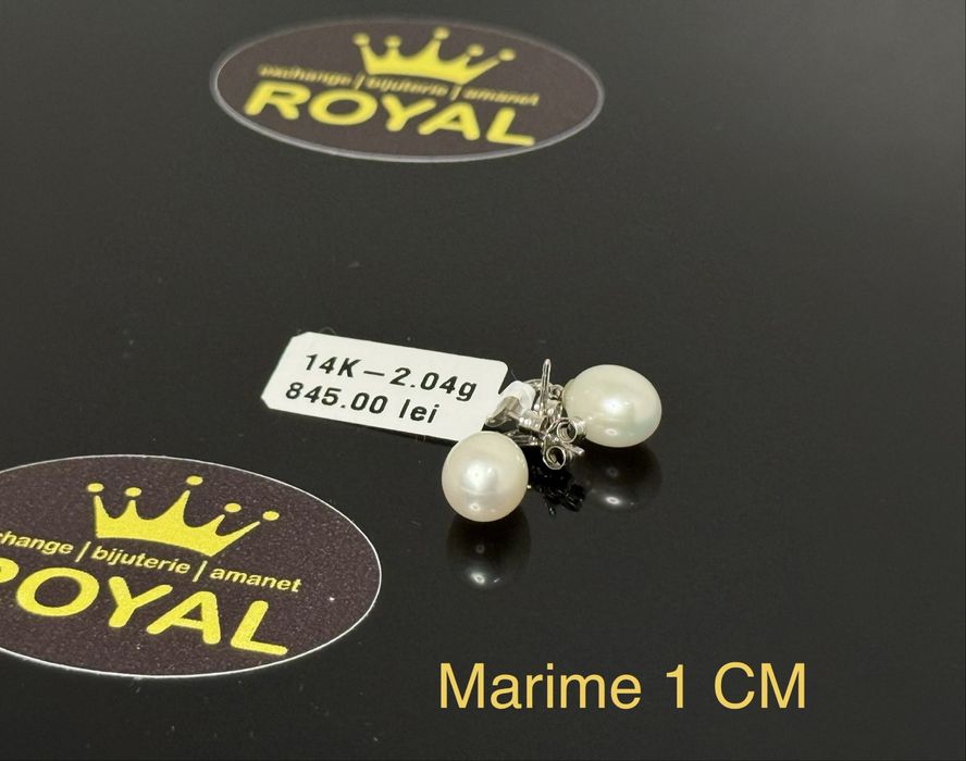 Bijuteria ROYAL : Cercei AUR 14K NOU / 2.04 GR