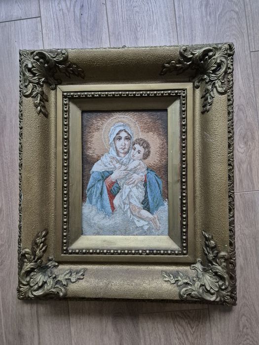 Гоблени, шити от двете страни, ДМЦ конци