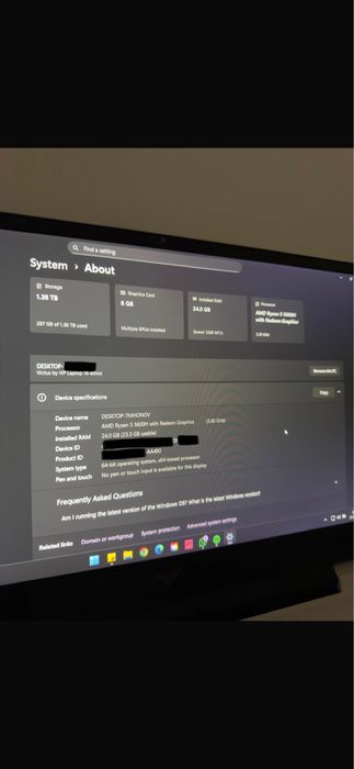 Laptop (gaming/editing) HP victus 16”