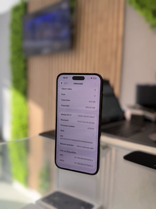 **ATS GSM**iPhone 14 Pro Max 512Gb/ Baterie95% /Fact+Gar 12 luni