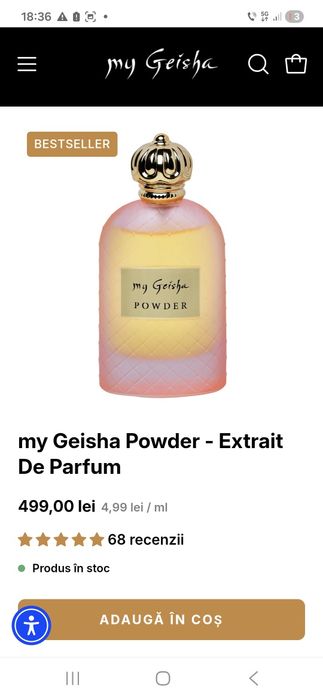 Extract de Parfum My Gheisha poudre nou