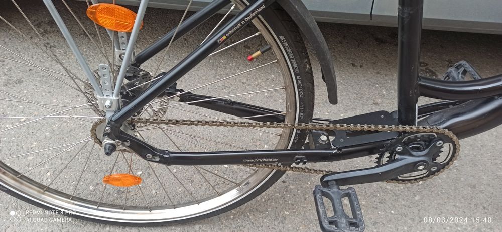 Bicicletă solidă cu jante Inox și disc față și spate
