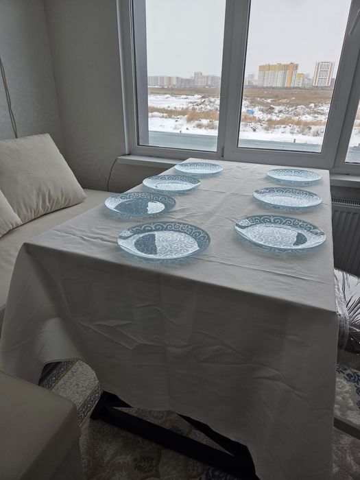 Тарелка стекло орнамент