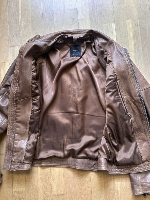 Geaca piele Mango