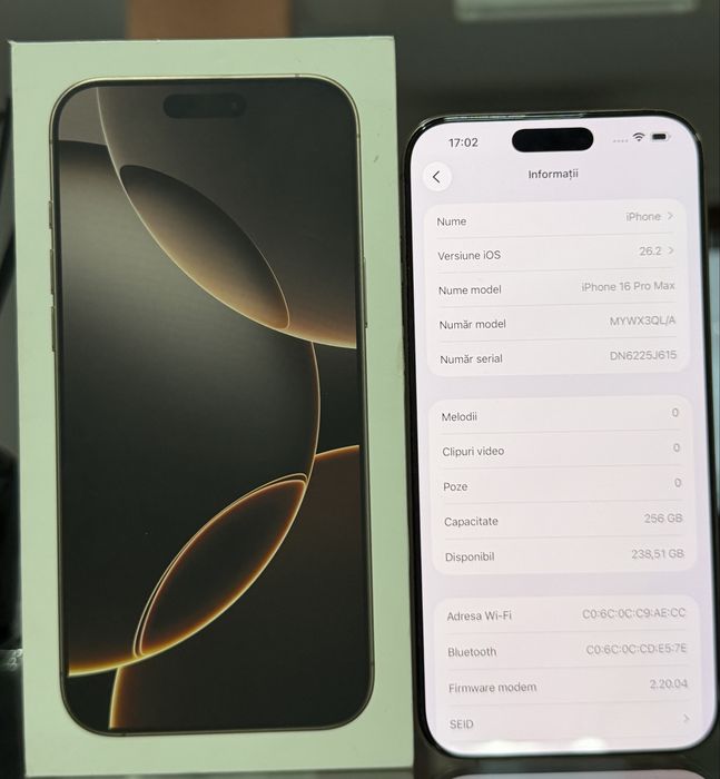 iPhone 16 Pro max Pret 4000 lei fix