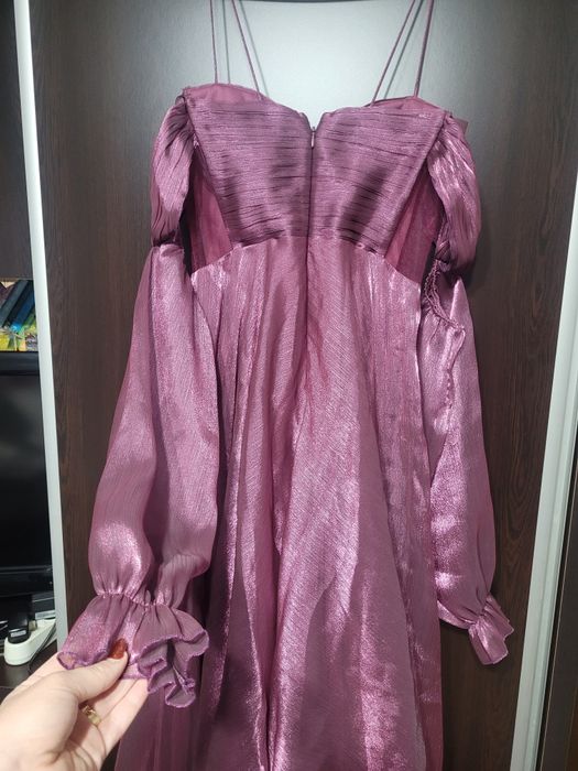 Rochie de seara fucsia, nouă cu etichetă