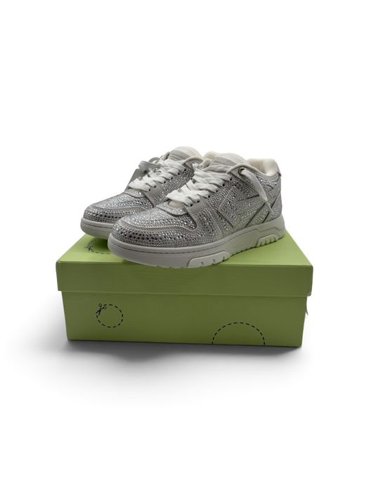 Off White Out Of Office (OOO) cu pietre argintii