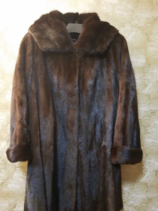 ВИЗОН ЛУКС,дълъгДнес12999лвкачулка,двойна,цели кожи уникален,висок кла