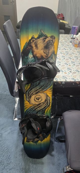 snowboard Jones copii 125 +legaturi Burton mission+ booti Nitro 38.