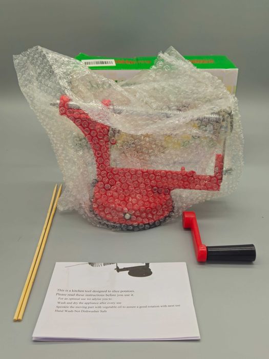 Ръчна спирална резачка за картофи,краставици и др.  с вакуумна основа