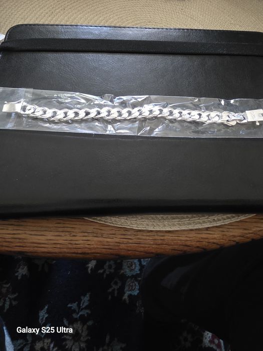 Мъжка сребърна гривна