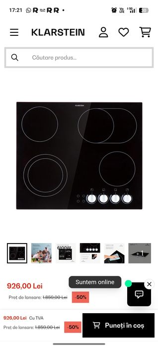 Klerstein plita vitreoceramica