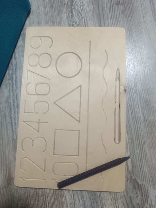 Азбука и числа за проследяване с пръст,писалка, пластелин