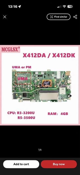 Placa de baza laptop Asus