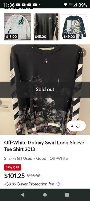 Bluza Off White Galaxy Virgil Abloh L