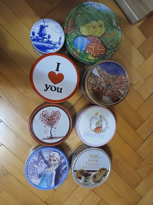 Красиви метални кутии за съхранение различни размери