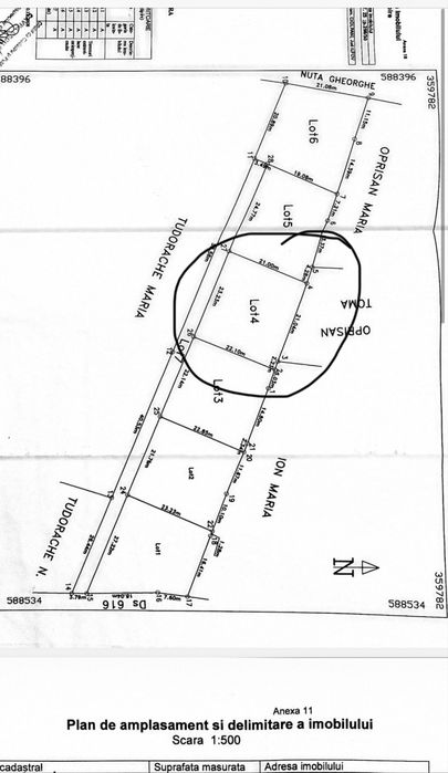 Ciolpani: teren intravilan 500 mp intre padure si DN - zona de case