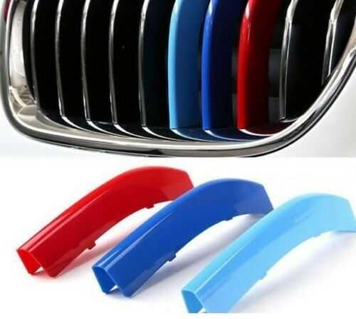 BMW F10 5 Series цветни ленти M Sport Tech за решетка Бъбреци