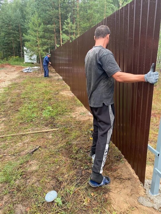 Установка заборов, строительство