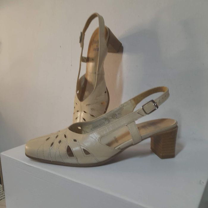 Sandale slingback Jenny by Ara – Piele naturală – Bej marimea 35,5