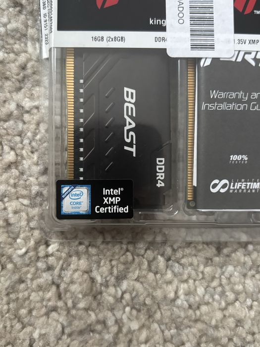 Memorie Kingston FURY Beast, 16GB DDR4, 3200MHz CL16, Dual Channel Kit