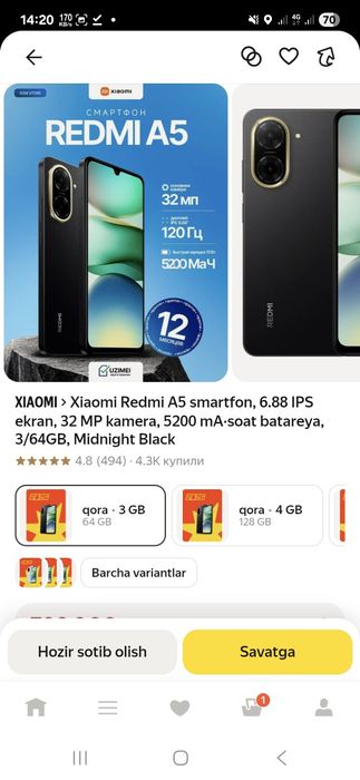 Redmi A5 va Radmi 15c