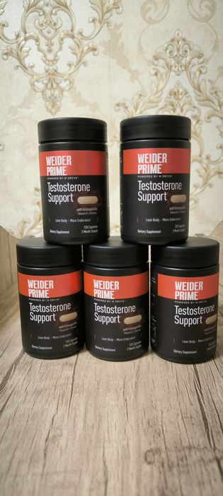 Weider Prime Testosterone Support (120 Capsules)— Erkaklik Quvvati va
