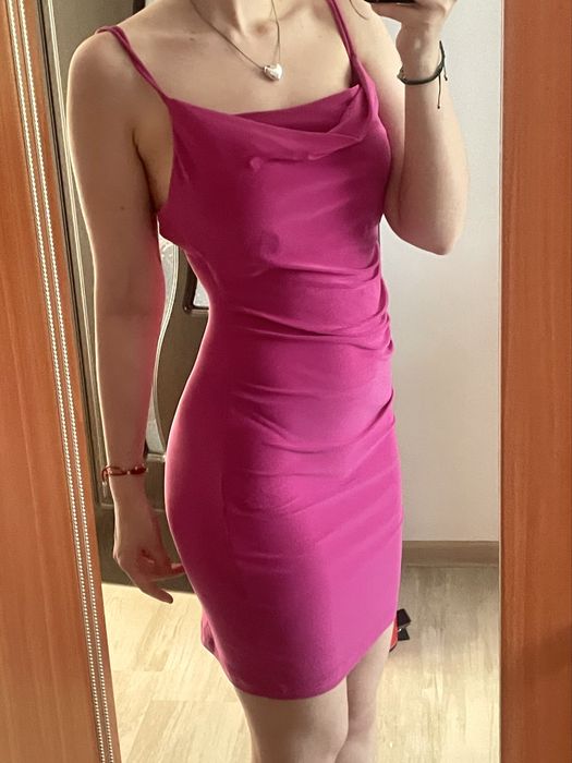 Rochie roz fuchsia Zara