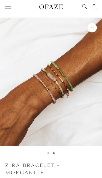 Гривна от камък Морганит Zira - OPAZE