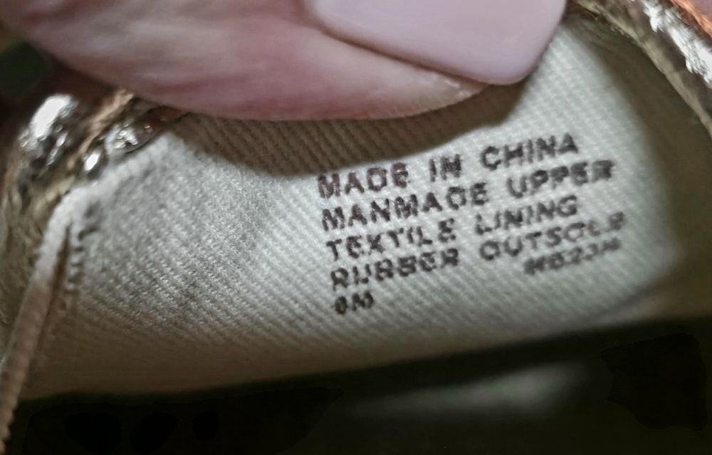 Pantofii aurii piele Michael Kors