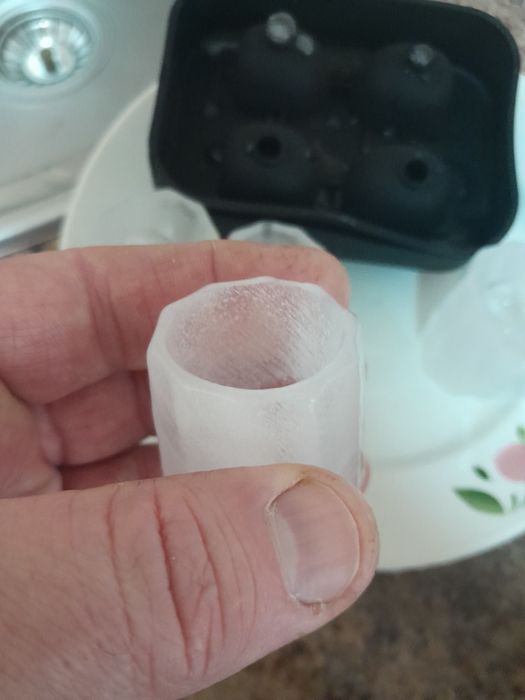 Форма, ледяные рюмки, лед