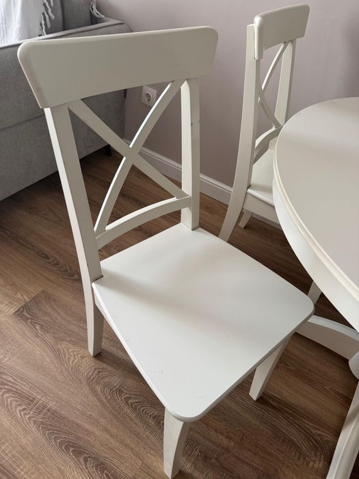Стол обеденный и стулья 4 штуки IKEA