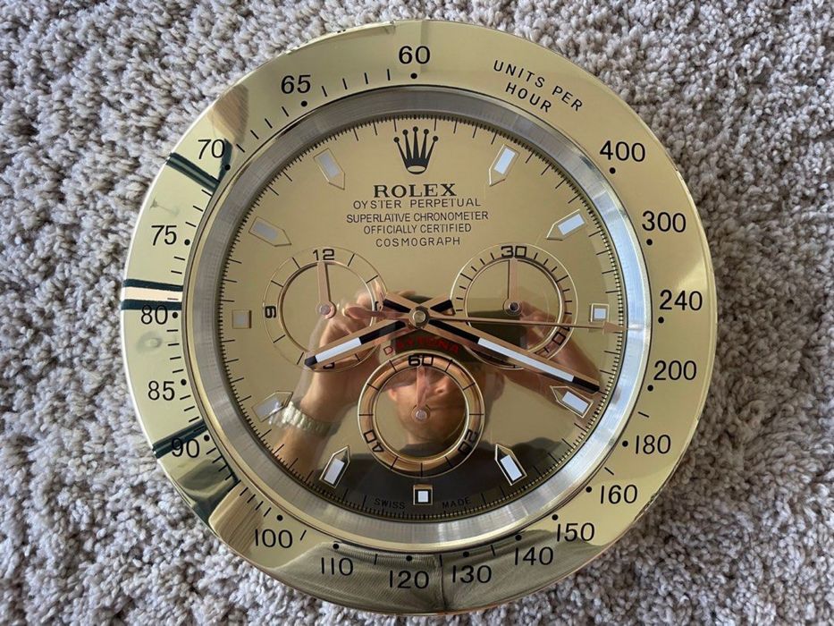 Ceas ROLEX de perete metalic 34 cm