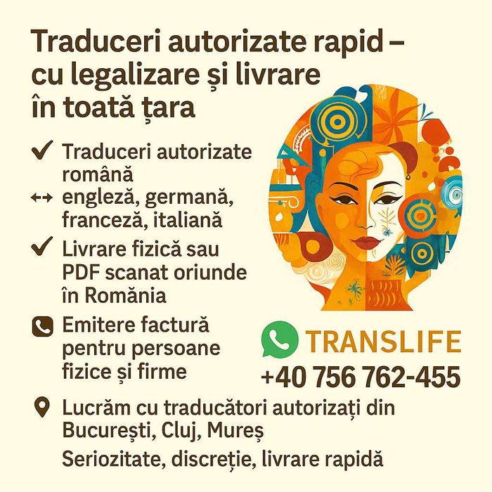Traduceri autorizate rapid – cu legalizare și livrare în toată țara