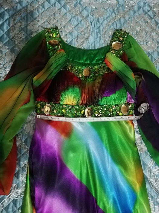 Вечернее платье турецкое пёстрое