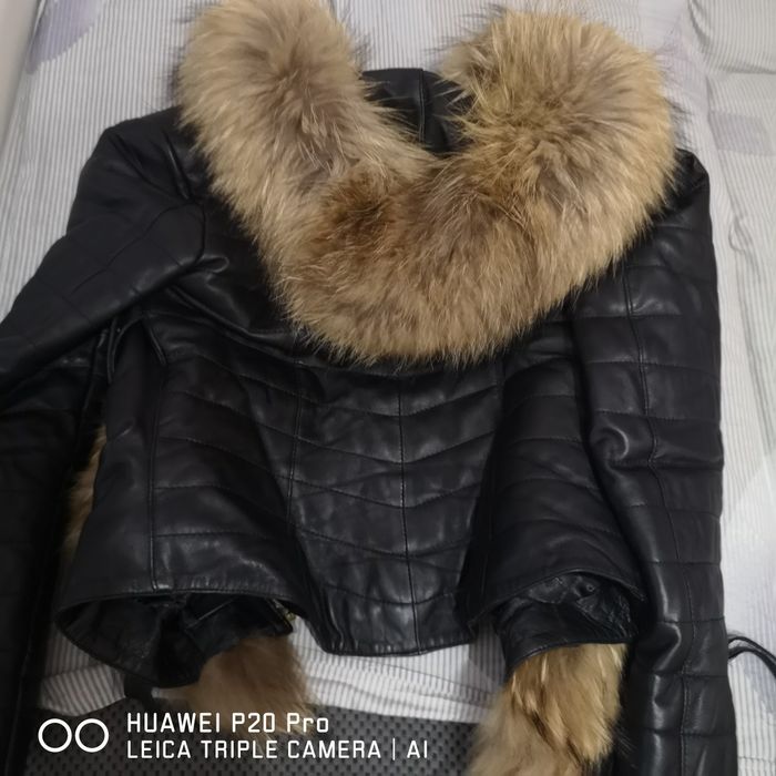 Кожено яке. Естествена кожа с пух