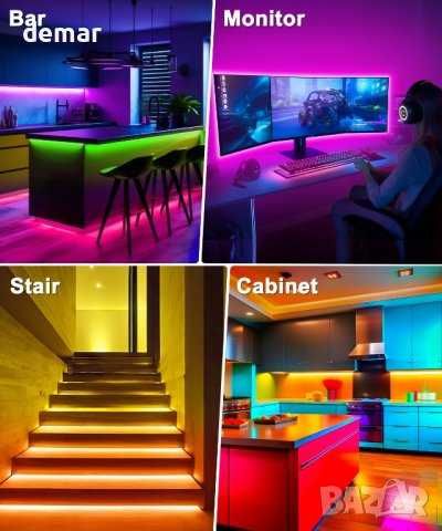 MORIACC LED светлини за телевизор 4M, синхронизират се с телевизора