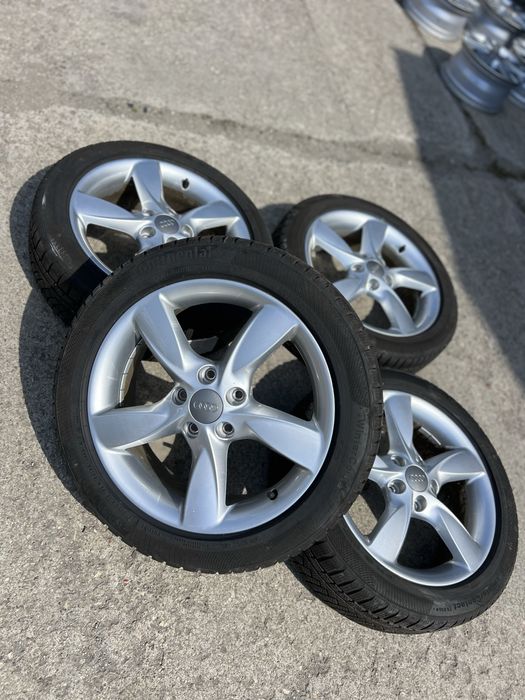 Джанти 17 “ за AUDI със зимни гуми Continental  DOT20. 7 мм грайфер