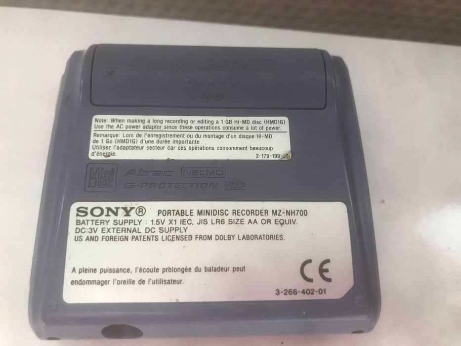 minidisc Sony MZ-NH 700 мини диск Сони