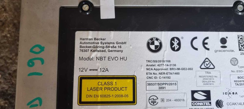 Modul unitate navigatie NBT EVO hu BMW cod 9437949