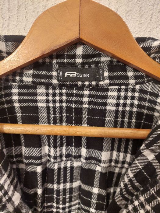 Риза-туника от мека материя, карирана.  New Yorker.