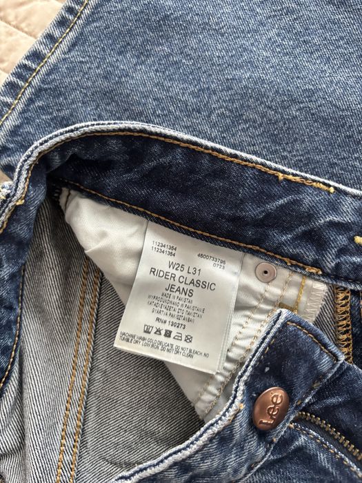 Blugi  Lee  drepti albastri