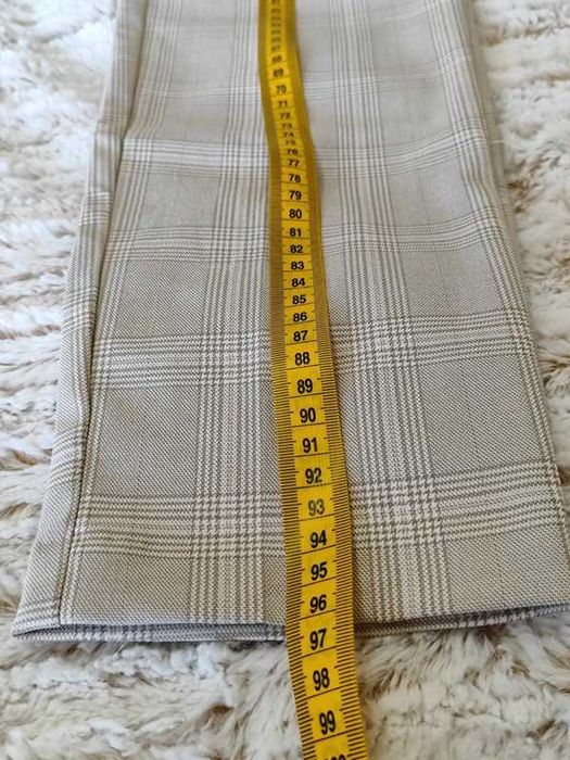 H&M Pantaloni-țigaretă NOI Bej-deschis/în carouri Marime 38