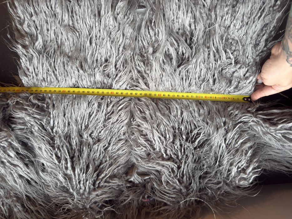 Лека шубка от дълъг косъм „лама“