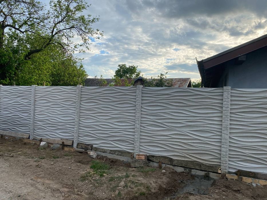 Gard din beton amprentat