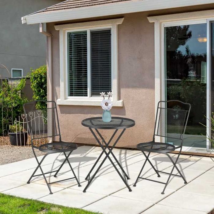 Комплект градински мебели Outsunny за 2 души