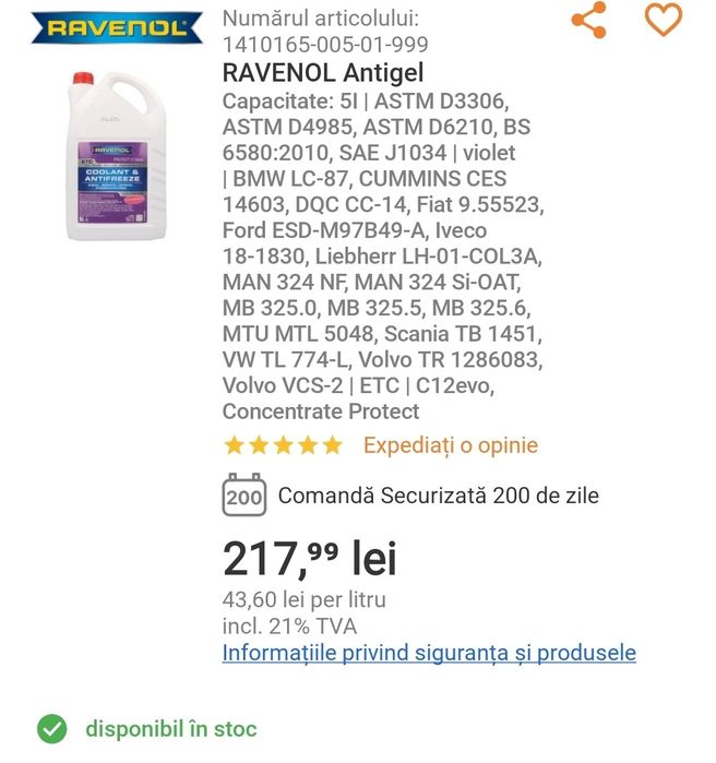 Ravenol Antigel Protect C12 EVO