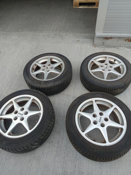 Jante x4 r16 5x112 VW EOS, cauciucuri Debica All Season DOT 24